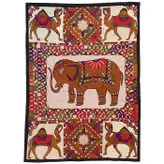 رومیزی سوزن دوزی ابریشم دیوار کوب کد GHAAB7