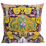 کاور کوسن مخمل کوبیده طرح کاشی کد MAKHQU33