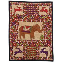 رومیزی سوزن دوزی ابریشم دیوار کوب کد GHAAB22