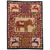 رومیزی سوزن دوزی ابریشم دیوار کوب کد GHAAB22