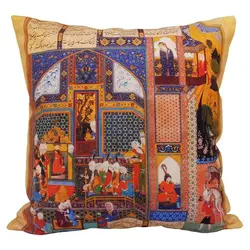 کاور کوسن مخمل کوبیده طرح شاهنامه کد MAKHQU2