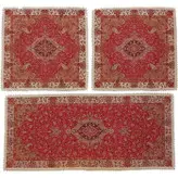 ست سه تکه رومیزی ترمه ابریشم کد TRSETE4