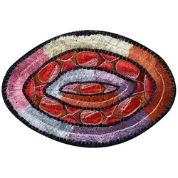 رومیزی عسلی سوزن دوزی ممقان کد MAMA8