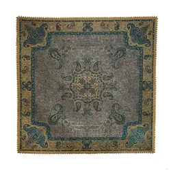 رومیزی مربع ترمه ابریشم کد TRM1