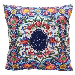 کاور کوسن مخمل کوبیده طرح کاشی کد MAKHQU31