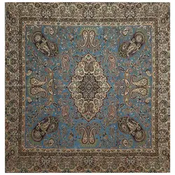 رومیزی مربع ترمه ابریشم کد TRM25