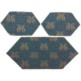 ست 3 تکه رومیزی ترمه ابریشم کد TRSETE55