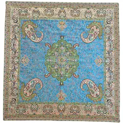 رومیزی مربع ترمه ابریشم کد TRM180