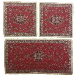 ست سه تکه رومیزی ترمه ابریشم کد TRSETE15