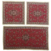 ست سه تکه رومیزی ترمه ابریشم کد TRSETE15