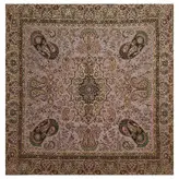 رومیزی مربع ترمه ابریشم کد TRM23