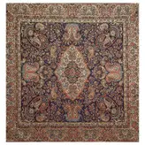 رومیزی مربع ترمه ابریشم کد TRM27