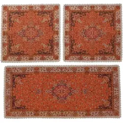 ست سه تکه رومیزی ترمه ابریشم کد TRSETE5