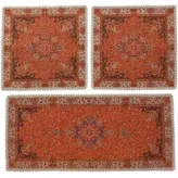 ست سه تکه رومیزی ترمه ابریشم کد TRSETE5