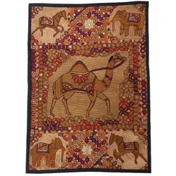 رومیزی سوزن دوزی ابریشم دیوار کوب کد GHAAB34