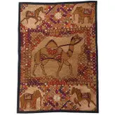 رومیزی سوزن دوزی ابریشم دیوار کوب کد GHAAB34