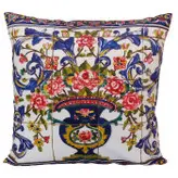 کاور کوسن مخمل کوبیده طرح کاشی MAKHQU6