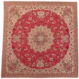 رومیزی مربع ترمه ابریشم کد TRM192