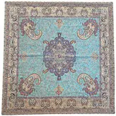 رومیزی مربع ترمه ابریشم کد TRM181