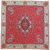 رومیزی مربع ترمه ابریشم کد TRM187