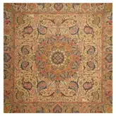 رومیزی مربع ترمه ابریشم کد TRM109