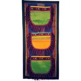 جاجورابی ابریشم ترکمن دیوار کوب کد JATORK5