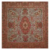 رومیزی مربع ترمه ابریشم کد TRM57