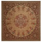 رومیزی مربع ترمه ابریشم کد TRM15