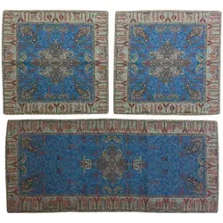 ست سه تکه رومیزی ترمه ابریشم کد TRSETE19