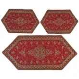 ست 3 تکه رومیزی ترمه ابریشم کد TRSETE44
