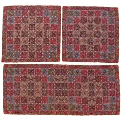 ست 3 تکه رومیزی ترمه ابریشم کد TRSETE24