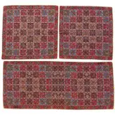 ست 3 تکه رومیزی ترمه ابریشم کد TRSETE24