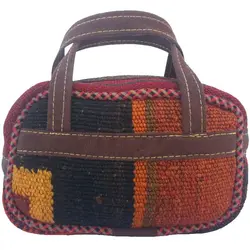کیف دستی کوچک گلیم دستباف دو رو کد KFGLI81
