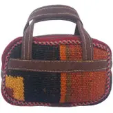کیف دستی کوچک گلیم دستباف دو رو کد KFGLI81