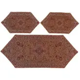 ست 3 تکه رومیزی ترمه ابریشم کد TRSETE29