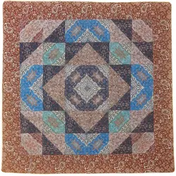 رومیزی مربع ترمه طرح چهل تکه کد TRM141