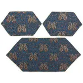 ست 3 تکه رومیزی ترمه ابریشم کد TRSETE68