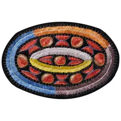 رومیزی عسلی سوزن دوزی ممقان کد MAMA10