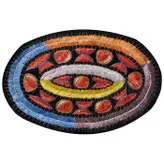 رومیزی عسلی سوزن دوزی ممقان کد MAMA10