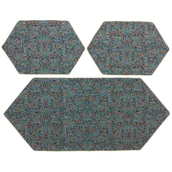 ست 3 تکه رومیزی ترمه ابریشم کد TRSETE59