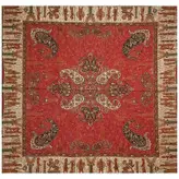 رومیزی مربع ترمه ابریشم کد TRM29