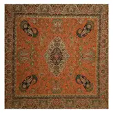 رومیزی مربع ترمه ابریشم کد TRM101