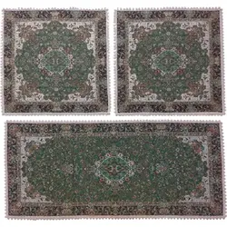 ست سه تکه رومیزی ترمه ابریشم کد TRSETE7