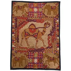 رومیزی سوزن دوزی ابریشم دیوار کوب کد GHAAB32