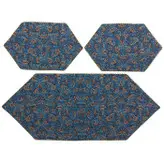 ست 3 تکه رومیزی ترمه ابریشم کد TRSETE69