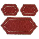 ست 3 تکه رومیزی ترمه ابریشم کد TRSETE37