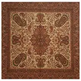 رومیزی مربع ترمه ابریشم کد TRM7