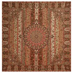 رومیزی مربع ترمه ابریشم کد TRM10