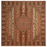 رومیزی مربع ترمه ابریشم کد TRM10