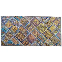 رومیزی مستطیل بزرگ سوزن دوزی گلابتون کد MOSBO۳ نفیس آستردار